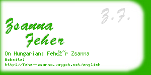 zsanna feher business card